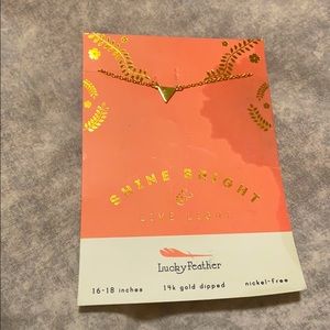 Shine bright & live light gold necklace!